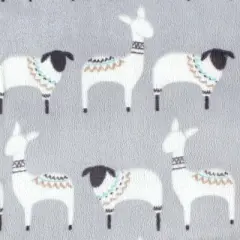 Hudson Baby Unisex Baby Plush Mink and Faux Shearling Blanket, Aztec Llama, One Size