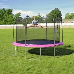 Skywalker Trampolines 12' Round Trampoline with Enclosure - Purple