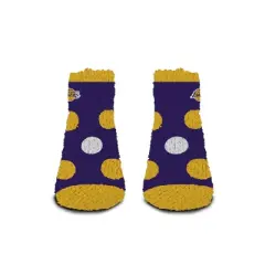NBA Los Angeles Lakers Big Dot Fuzzy Socks