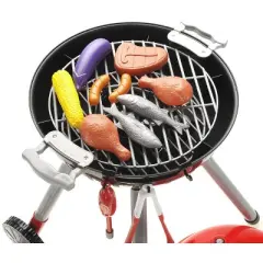 Link 20pc Cook and Play Barbecue BBQ Cooking Kitchen Toy, Interactive Grill, Cooking Playset for Kids