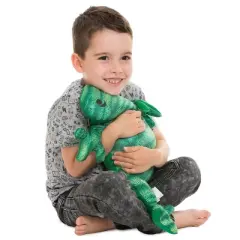 Manimo Weighted Green Frog Plush - 5.5 Pounds - Weighted Sensory Tool