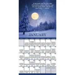 TF Publishing 2024 Wall Calendar 12"x12" Daily Verse