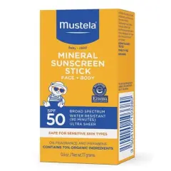 Mustela Mineral Baby Sunscreen Stick - SPF 50 - 0.6oz