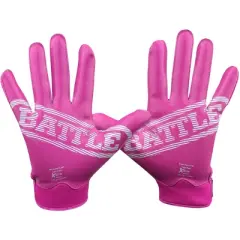Battle Sports Doom 1.0 Adult Football Receiver Gloves - Pink