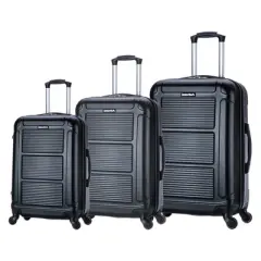 InUSA Pilot 3pc Lightweight Hardside Spinner Luggage Set
