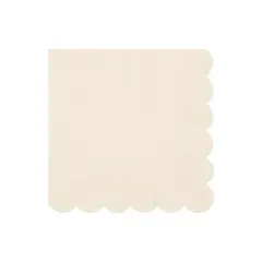 Meri Meri Large Cream Paper Napkins - Big Multipack (Pack of 100)