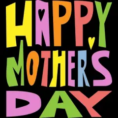 Men's Design By Humans Happy Mother's Day Colorful Text By Yunta Tank Top