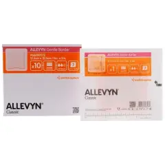 Allevyn Gentle Border Dressing, 5x5 Inches, 10 count