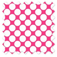 Bacati - Large Dots Crib/Toddler Bed Skirt - Fuschia