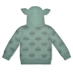 Star Wars Boy's Baby Yoda The Child Pullover Hoodie with 3D Ears for toddler