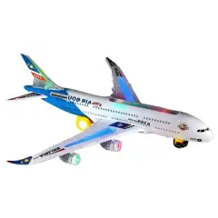 Link Worldwide Ready! Set! Play! Airbus Plane With Flashing Lights And Sounds (Blue)