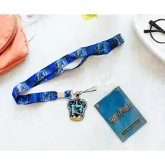 Silver Buffalo Harry Potter Ravenclaw 22-Inch Lanyard With ID Badge Holder and Crest Charm