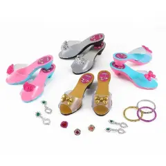 Link Little Princess Girls Dress Up Shoes And Jewelry Boutique, Pretend Play Shoes For girls