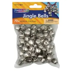 Creativity Street&reg; Jingle Bells, Silver, 5/8", 72 Per Pack, 3 Packs
