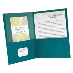 Oxford 2-Pocket Portfolio Folder Blue 10/Pack (00571) 479455