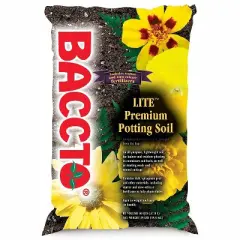 Michigan Peat 1440 Baccto Lite Premium Potting Soil for Indoor Outdoor Gardening, Seed Starting, Propagation, and More, 40 Quart Bag