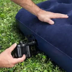Bestway: Flocked Air Mattress Twin, Blue