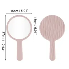 Unique Bargains Water Wave Pattern Round Cosmetic Mirror 1 Pc