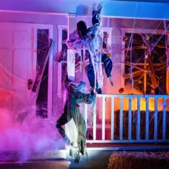 Joyfy 47" Halloween Climbing Dead Zombies Wall Decoration 2 Pack, Outdoor Haunted House Prop, Yard Lawn Garden Party Decor Supplies