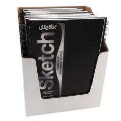 9x6 UCreate Sketch Drawing Paper: Twin-Wire Binding, Flexible Cover, 75 Pages, Acid-Free, Blank Notebook for All Ages