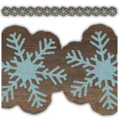 Teacher Created Resources&reg; Home Sweet Classroom Snowflakes Die-Cut Border Trim, 35 Feet Per Pack, 6 Packs