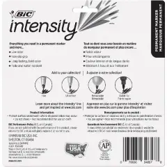 BIC Intensity Metallic Permanent Markers Fine Point Assorted Colors 1000331