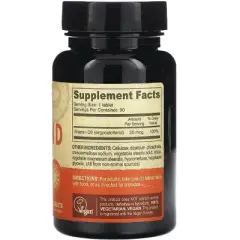 Deva Vegan Vitamin D2 20 mcg (800 Iu) 90 Tablets