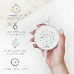 Pure Enrichment Pure Radiance Ultra-Wide Luxury Heating Pad - 20" x 24" - Golden Sands