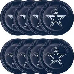 24ct Dallas Cowboys Football Paper Plates