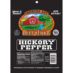 Buffalo Bills 1.5oz Hickory Pepper Country Cut Beef Jerky - Ten 1.5oz Packs