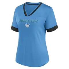 MLS Charlotte FC Women's Two Tone V-Neck Jersey