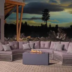 Relic Home Audio Bluetooth Fire Pit with Beat to Music Technology - Ukiah