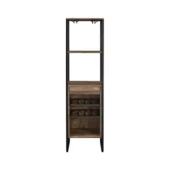 Narik Wine Rack Weathered Oak - Acme Furniture