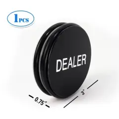 GSE Casino Grade Acrylic Poker Dealer Puck &ndash; 3" Double-Sided for Texas Hold'em, Tournaments, and Card Games