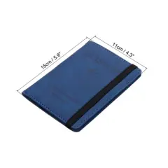 Unique Bargains PU Leather RFID Blocking Credit Card Passport Wallet 5.9" x 4.3"
