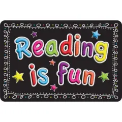 Ashley Productions&reg; The Original Fun Mat&trade;, Welcome Mat, 15.5" x 23.5", Reading is Fun