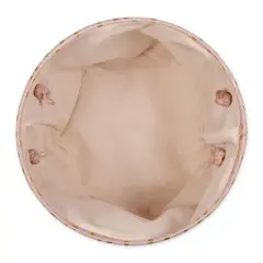 Design Imports Polyester Bin Dots Gold / Millennial Pink Round Large 15X16X16