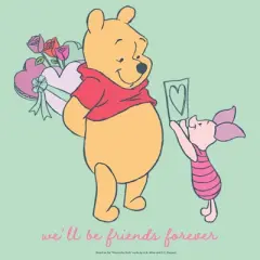 Girl's Winnie the Pooh We'll Be Friends Forever Piglet T-Shirt