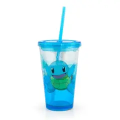 Just Funky Pokemon Carnival Cup With Glitter and Confetti Featuring Squirtle 16oz.