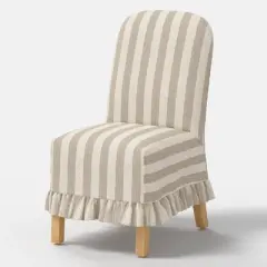 Replacement Ruffled Slipcover Only for Rounded Back Dining Chair - Threshold&trade;