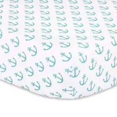 The Peanutshell Blue Nautical Baby Crib Bedding Set - 3pc