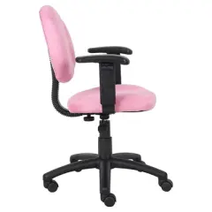 Microfiber Deluxe Posture Chair with Adjustable Arms - Boss Office Products