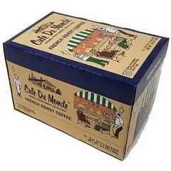 Cafe Du Monde French Roast Coffee Pods, Single-Serve Cups for Keurig, 12 Count Box