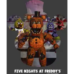 Five Nights at Freddy's Freddy Fazbear Shadow Boy's Charcoal Heather T-shirt