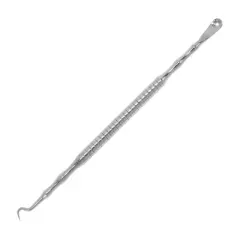 Unique Bargains Durable Hook Pimple Extractor Silver Tone 1 Pc