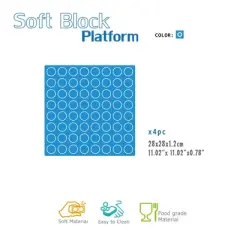 UNiPLAY Platform Building Block Sets &mdash; Educational Sensory Stacking Blocks, Learning Toy with 11"x11" Base Plate for Ages 3 Months and Up