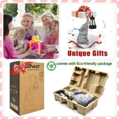 Paaaawaters Elephant Statue for Garden Decor with Gift Appeal - Ideal Gifts for Women, Mom or Birthdays, Beautifully Crafted Outdoor