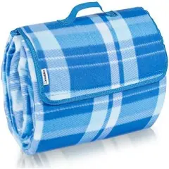 SCUDDLES Compact Picnic Blanket - Extra Large 3-Layer Waterproof Outdoor Mat with Carry Strap, Ideal for Beach, Camping, Hiking, and Outdoor Events