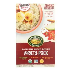 Nature's Path Organic Gluten Free Instant Oatmeal Variety Pack - Case of 6/11.3 oz