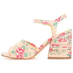 Journee Collection Womens Charmaine Tru Comfort Foam Layered Block Heel Sandals